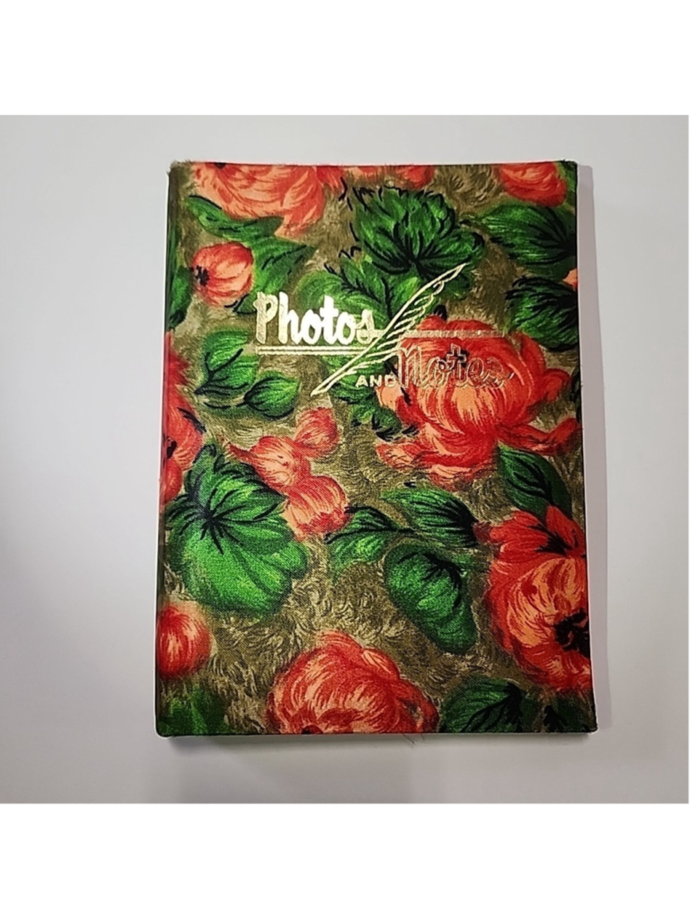 Vintage Flower Photo & Notes Album Book Old Farmhouse Grandma Core Small